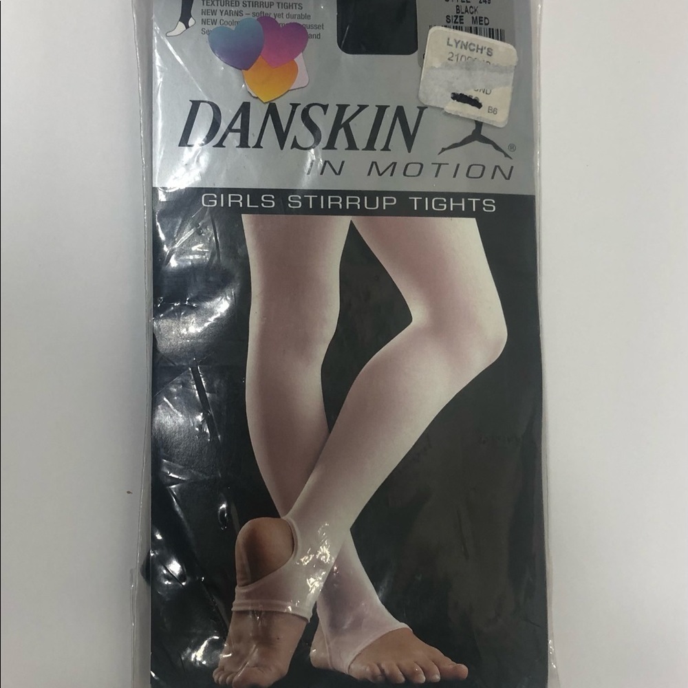 Danskin Girls Stirrup Tights Brand New